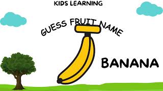 Fruit name wonderful activity  FRUIT name for kids  Pre School learning activity [upl. by Arrais]