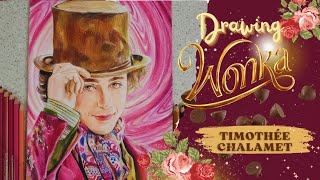 Drawing Willy Wonka Timothee Chalamet [upl. by Leona220]