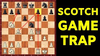 Scotch Game Chess Opening Trap [upl. by Dnama]