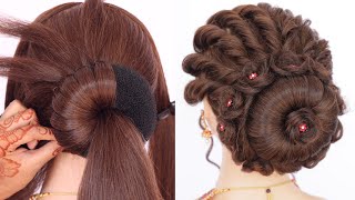 Very Easy Updo Hairstyle  Wedding Bridesmaid Prom [upl. by Yeoj]