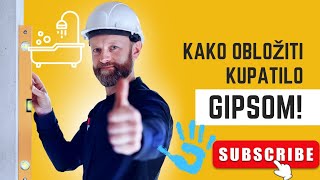 quot Postavljanje Gipsa U Stanuquot gips kupatilo profili adaptacija uredjenje gipsar tuṣ̌kabina [upl. by Naleek]