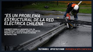 Académico Usach por cortes de luz masivos quotEs un problema estructural de la red eléctrica chilenaquot [upl. by Dougall763]