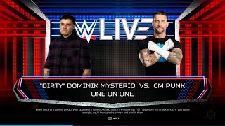 Reuploaded WWE Live Event Dominik Mysterio vs CM Punk [upl. by Ancalin]