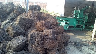 baling press waste tyre wires scrap bailing recycling presses pyrolysis plant [upl. by Eramat]