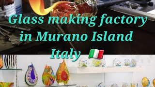 MURANO ISLAND GLASS FACTORY TOUR  VENICE ITALY [upl. by Ulla]