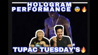 TUPAC TUESDAYS   HOLOGRAM PERFORMANCE REACTION 🔥😱😳🔥 [upl. by Akamaozu]