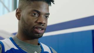 Nerlens Noel  Shootaround 1317 [upl. by Eraste]