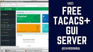 Free TACACS GUI Server Easy way to add AAA servers to your GNS3 labs Part 1 [upl. by Concha]