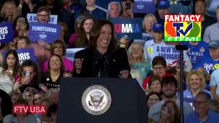 Harris took a jab at Trump during her rally in Pennsylvania criticizing his debate performance [upl. by Brinson]