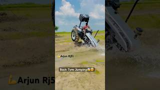 😱💪Back Tyre Jumping Water Offroading Arjun Rj51 Eicher 485 Tractor In Mud arjunrj51 offroad [upl. by Raimes19]