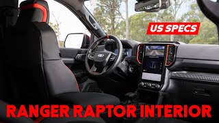 2024 Ford Ranger Raptor US Interior Review [upl. by Etiuqram810]