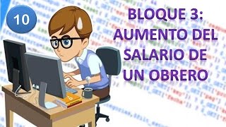 10 Diagrama de Flujo en DFD  Operadores  Aumento del Salario de un Obrero [upl. by Kire661]