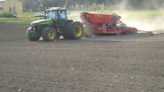 John Deere 8410 and Väderstad Rapid A600C [upl. by Diba]