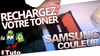 TONER Samsung couleur Comment les Recharger Facilement [upl. by Nesnar313]