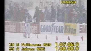 World Cup  Holmenkollen 1987  Womens 20 km 3 of 3 [upl. by Kcirej]