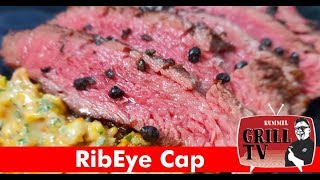 quotKing of Steaksquot Ribeye Deckel Cap  Sizzle Zone mit Crunch Kräuterbutter rummelgrilltv [upl. by Eladroc]