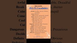 IELTS synonym vocabulary english spokenenglish englishgrammar shorts fyp trending [upl. by Anna-Diane194]