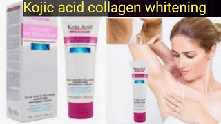 Kojic acid collagen whitening creamquotUnder arm underleg whitening Azrasparlour [upl. by Frieda937]