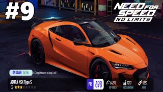 ACURA NSX TYPE S  Need for Speed™ No Limits  Gameplay Walkthrough Part 9  iOS Android [upl. by Kcirdet]