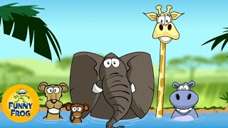 Stuck in the mud  Lyric Video  Funny cartoon song about animals  Funny Frog [upl. by Nehemiah785]