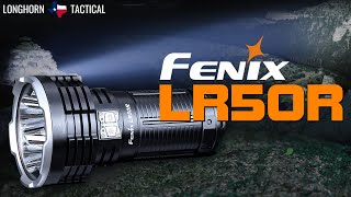 Fenix LR50R 12000 Lumen Long Throw Rechargeable Flashlight Searchlight Spotlight and Powerbank [upl. by Breana198]