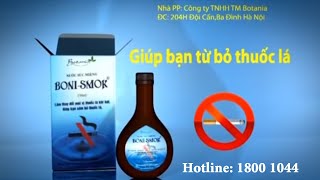 BoniSmok của công ty Botania  Giúp bỏ thuốc lá sau 3  7 ngày [upl. by Inattirb]