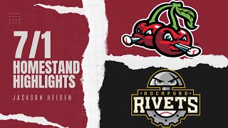 Rockford Rivets vs Traverse City Pit Spitters Home Stand Highlights [upl. by Eillam211]