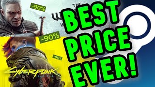 Witcher 3 amp Cyberpunk 2077 with DLCs  Best Steam Deals Ever Buy Buy Buy [upl. by Daryle]