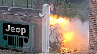 Electric Car Explosions Worldwide [upl. by Campball]