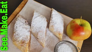 Easy Apple Strudel with homemade FiloPhyllo Pastry Apfelstrudel [upl. by Akisej]