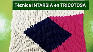 TÉCNICA INTARSIA EN TRICOTOSA [upl. by Ydor869]