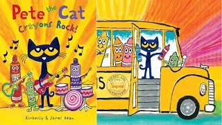 Pete the Cat Story Time Collection  Too Cool for School  Pete at the Beach amp More [upl. by Oetomit]