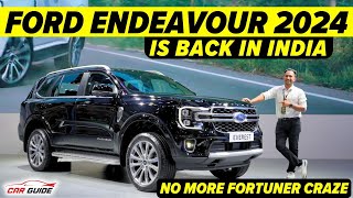 2024 Ford Endeavour India Launch  Toyota Fortuner Rival  Return of Ford Confirmed  Ford Everest [upl. by Gnohp]