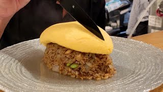 Master Chef Makes the Best Omurice  Kichi Kichi Kyoto Japan [upl. by Bohon]