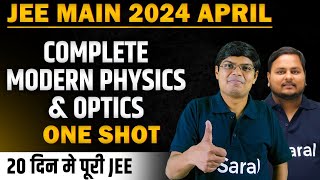 Complete Modern Physics amp Optics in One Shot  Concepts PYQs amp Tricks  JEE Mains amp Advanced [upl. by Jaimie]