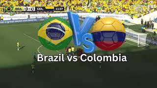 Brazil vs Colombia live updates 11 brazilvscolombia colombiavsbrazil [upl. by Natan]