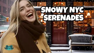 Snowy Serenades NYC Coffee Jazz  Cozy Winter Escape [upl. by Shelton253]