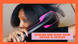 Revlon OneStep Hair Dryer amp Styler  Type 4B4C Hair [upl. by Erialb351]