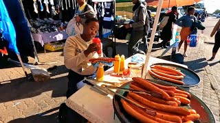 BIGGEST HOT DOG 🌭 YOU WILL FIND IN AFRICA BOTSWANA [upl. by Yehc]