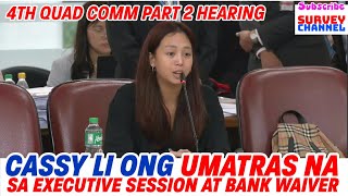 QUAD COMM POGO HEARING CASSY LI ONG NAISAHAN ANG QUAD COMMITTEE [upl. by Nagear]