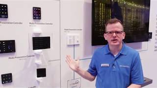 Crestron Advanced 3Series Wall Mount Media Presentation Controllers at InfoComm 2018 [upl. by Lirrehs]