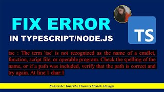 tsc  The term tsc is not recognized as the name error solution [upl. by Strong]