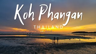 Koh Phangan Island Thanland Walk along the sandbar of Hin Kong Beach at sunset [upl. by Tobie375]