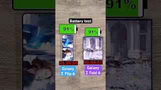 Samsung Galaxy Z Flip 6 vs Fold 6 battery test [upl. by Marquet281]