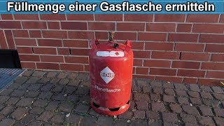 Gasflasche Füllstand ermitteln – Anleitung  Wie voll ist die Propangasflasche  Gas Inhalt messen [upl. by Ahsaela]