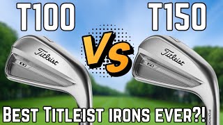 NEW Titleist T100 vs T150  Head 2 Head Performance Test [upl. by Ticon856]