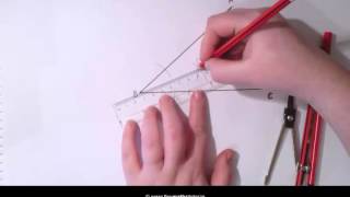 Construction 1 Bisector of an Angle  Leaving Cert amp Junior Cert Maths  Cons 1 Bisector Angle [upl. by Sexton]