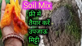 गमले के लिए फ्री में ताकतवर मिट्टी कैसे बनाएंPotting Soil Mix Free Of CostSoilMixSoilTips [upl. by Tiga]