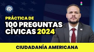 Cómo responder las 100 preguntas cívicas Ciudadanía americana 2024 [upl. by Gabriellia]