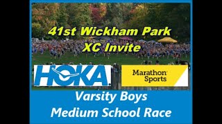 2024 Wickham Park XC Invite Boys Medium Varsity Race [upl. by Llesirg]